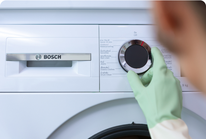 A Bosch machine in our launderette